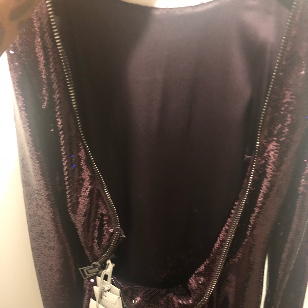 Tom Ford sequenced wine color dress - Picture 3 of 4